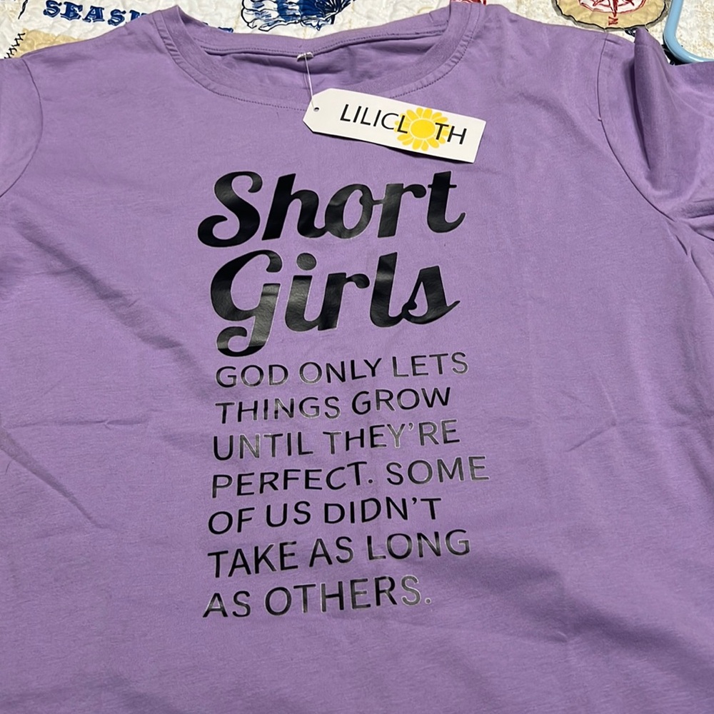 Purple shirt girl top size med